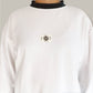 Unisex Classic White Long Sleeve (Teal Collar)