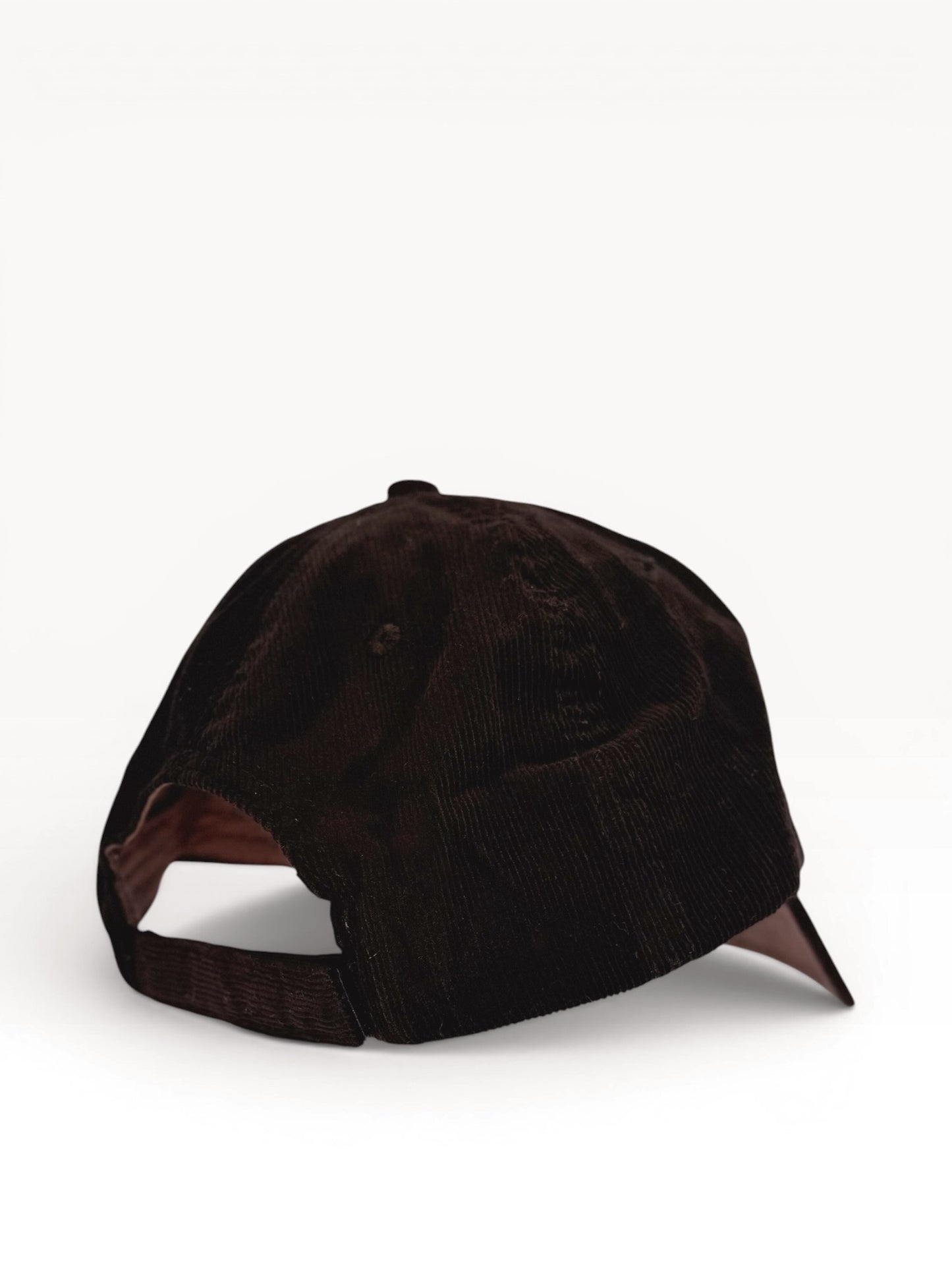Retro 5 Panel Corduroy Cap - Black "Surfs Up"