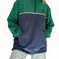 Dawn Corduroy Quarter-zip (Emerald & Navy)