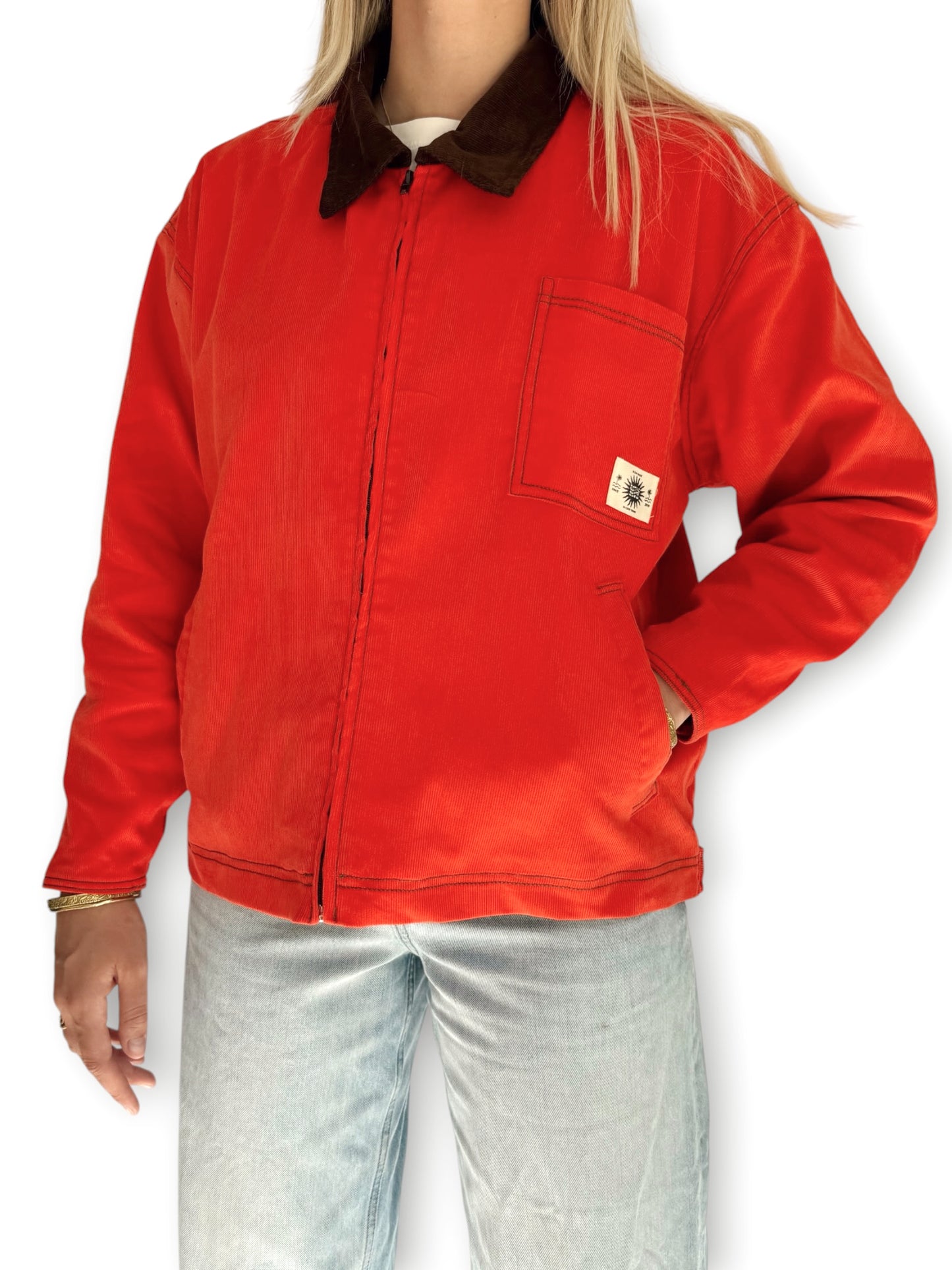Workers Jacket (Red Corduroy)
