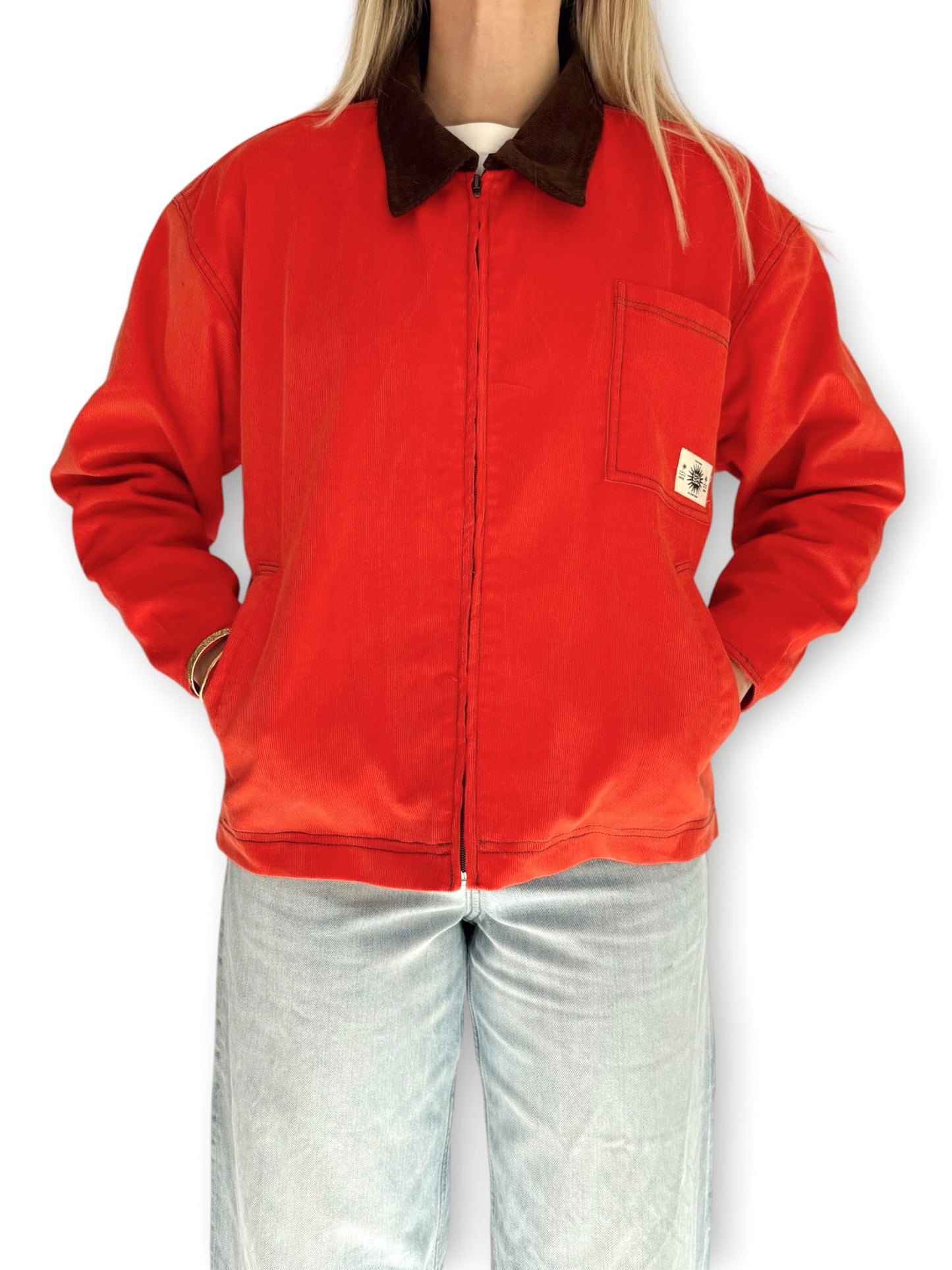 Workers Jacket (Red Corduroy)