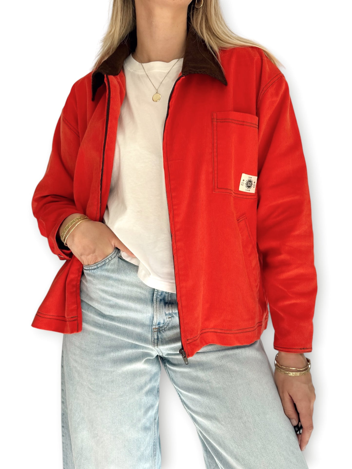 Workers Jacket (Red Corduroy)