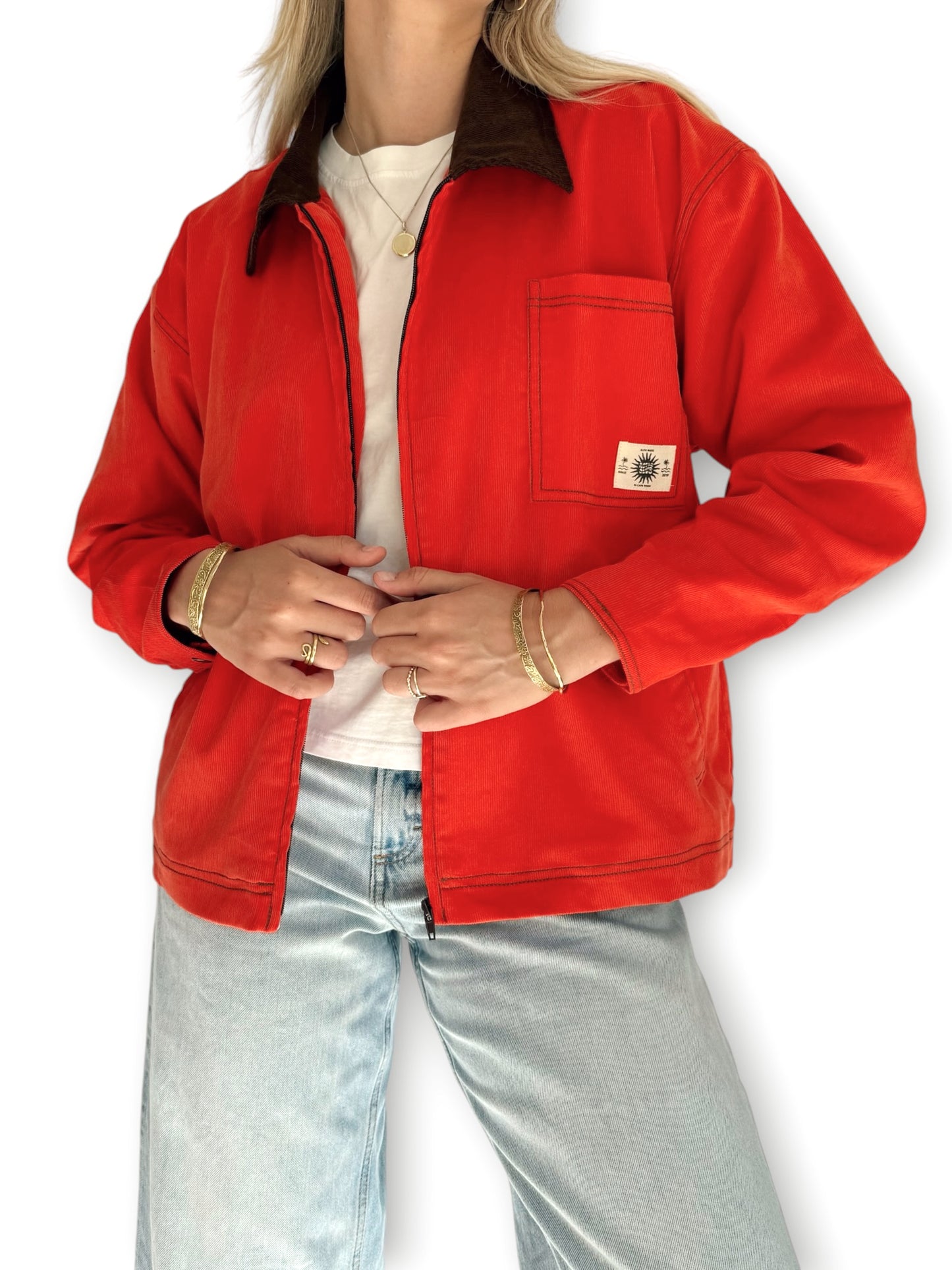Workers Jacket (Red Corduroy)