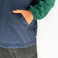 Dawn Corduroy Quarter-zip (Emerald & Navy)
