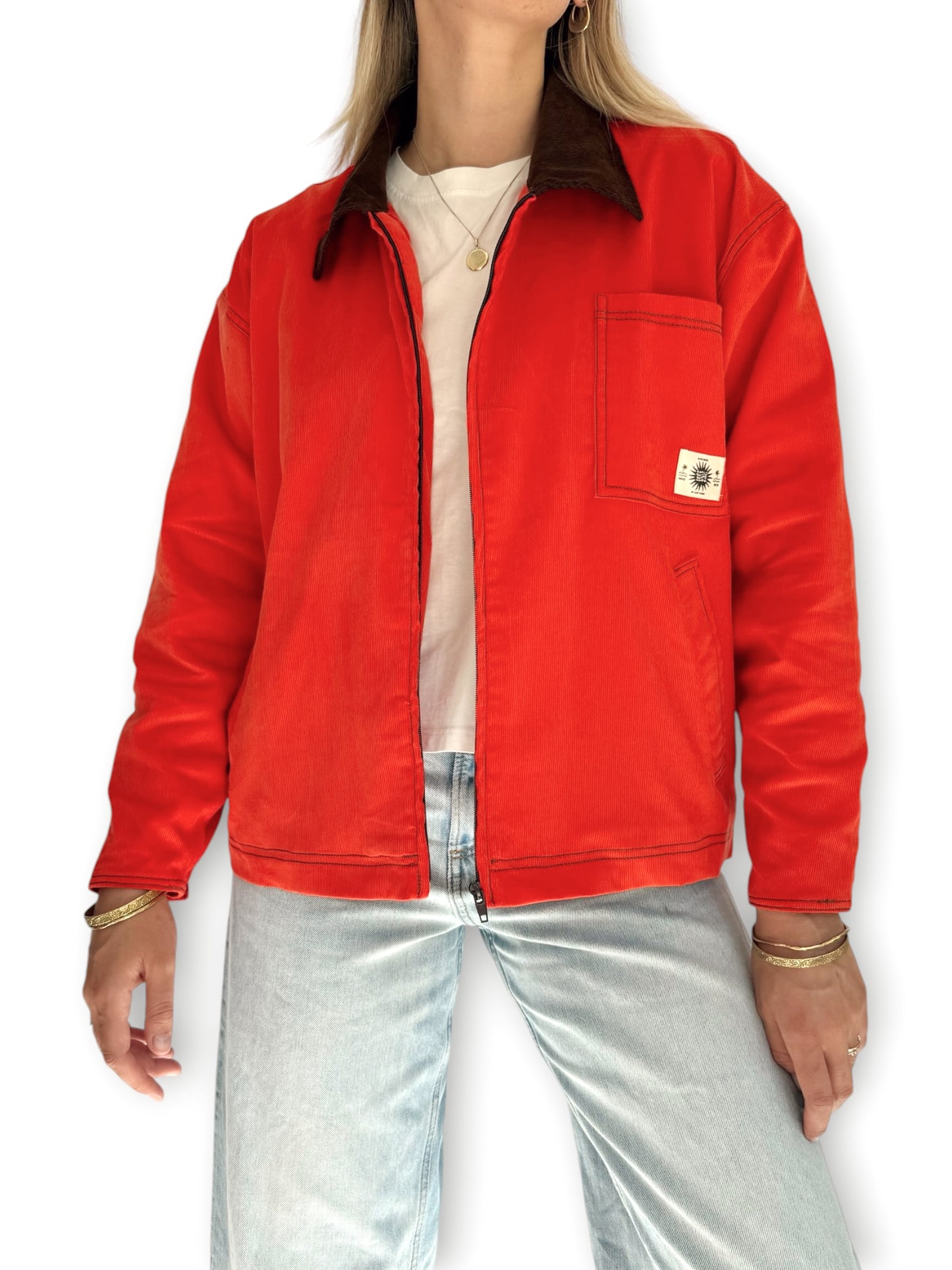 Workers Jacket (Red Corduroy)