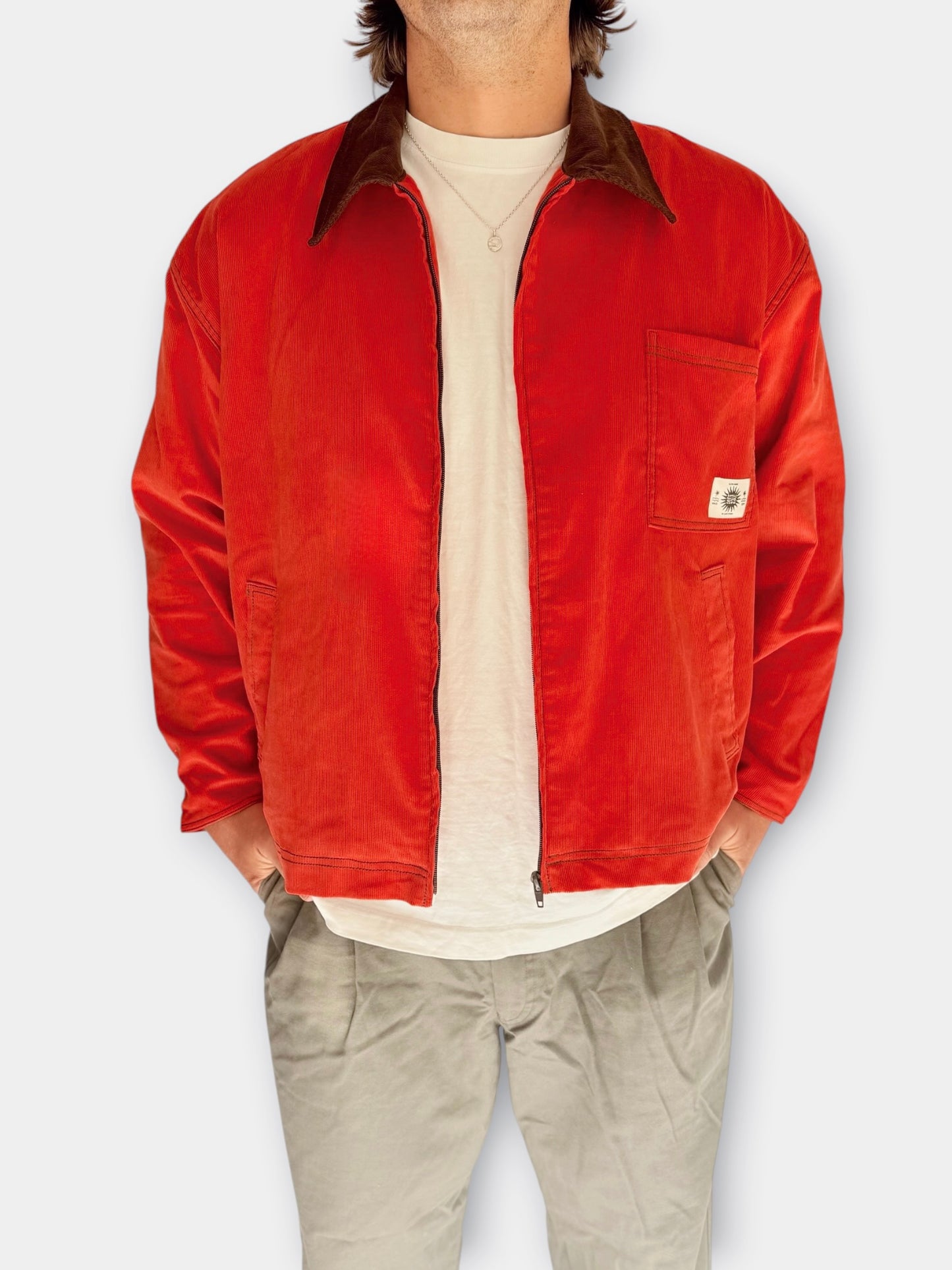 Workers Jacket (Red Corduroy)