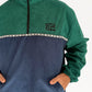 Dawn Corduroy Quarter-zip (Emerald & Navy)