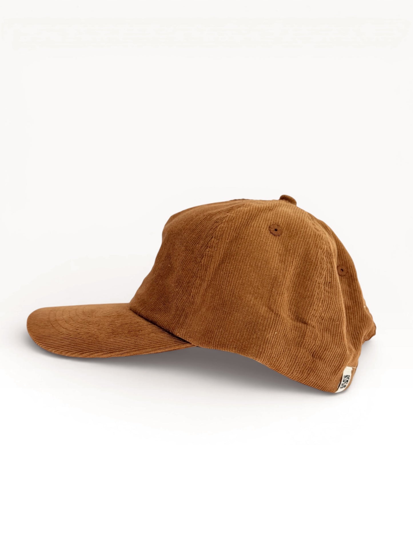 Retro 5 Panel Corduroy Cap - Tan "Laid Back"