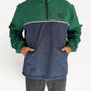 Dawn Corduroy Quarter-zip (Emerald & Navy)