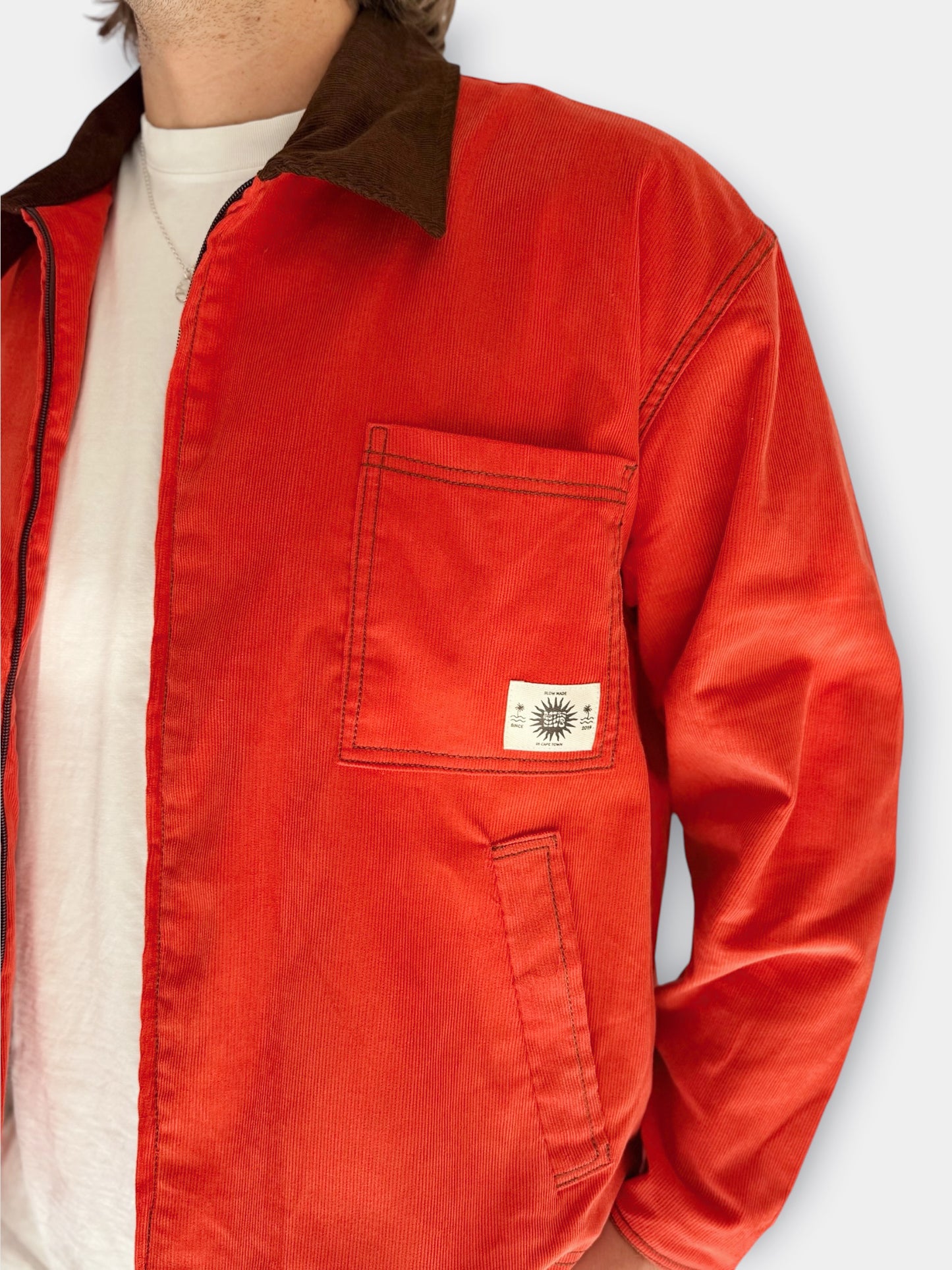 Workers Jacket (Red Corduroy)