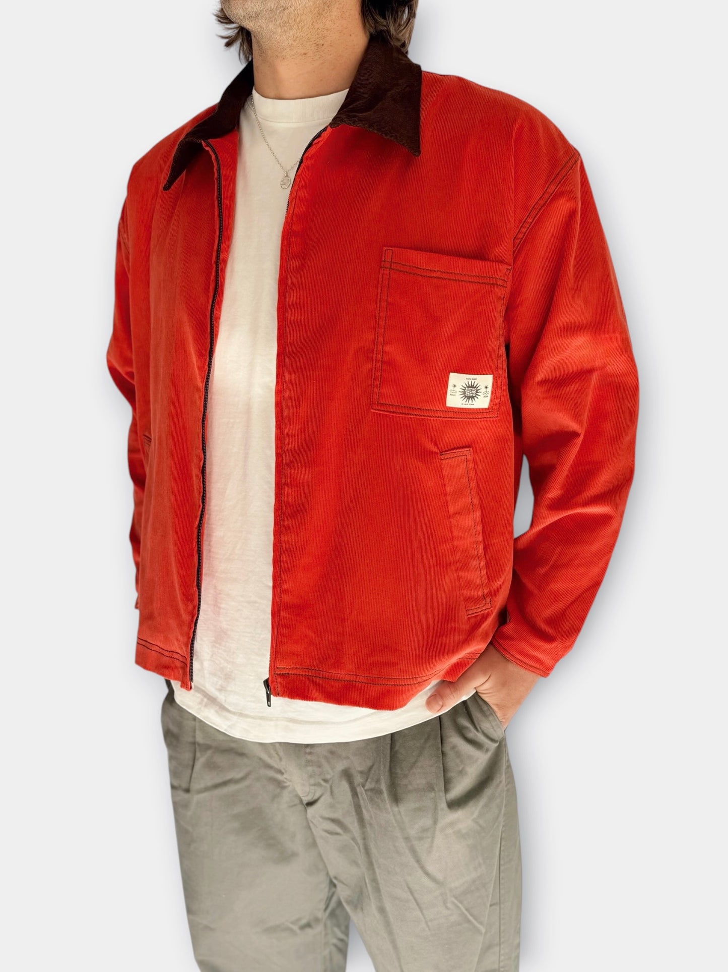 Workers Jacket (Red Corduroy)
