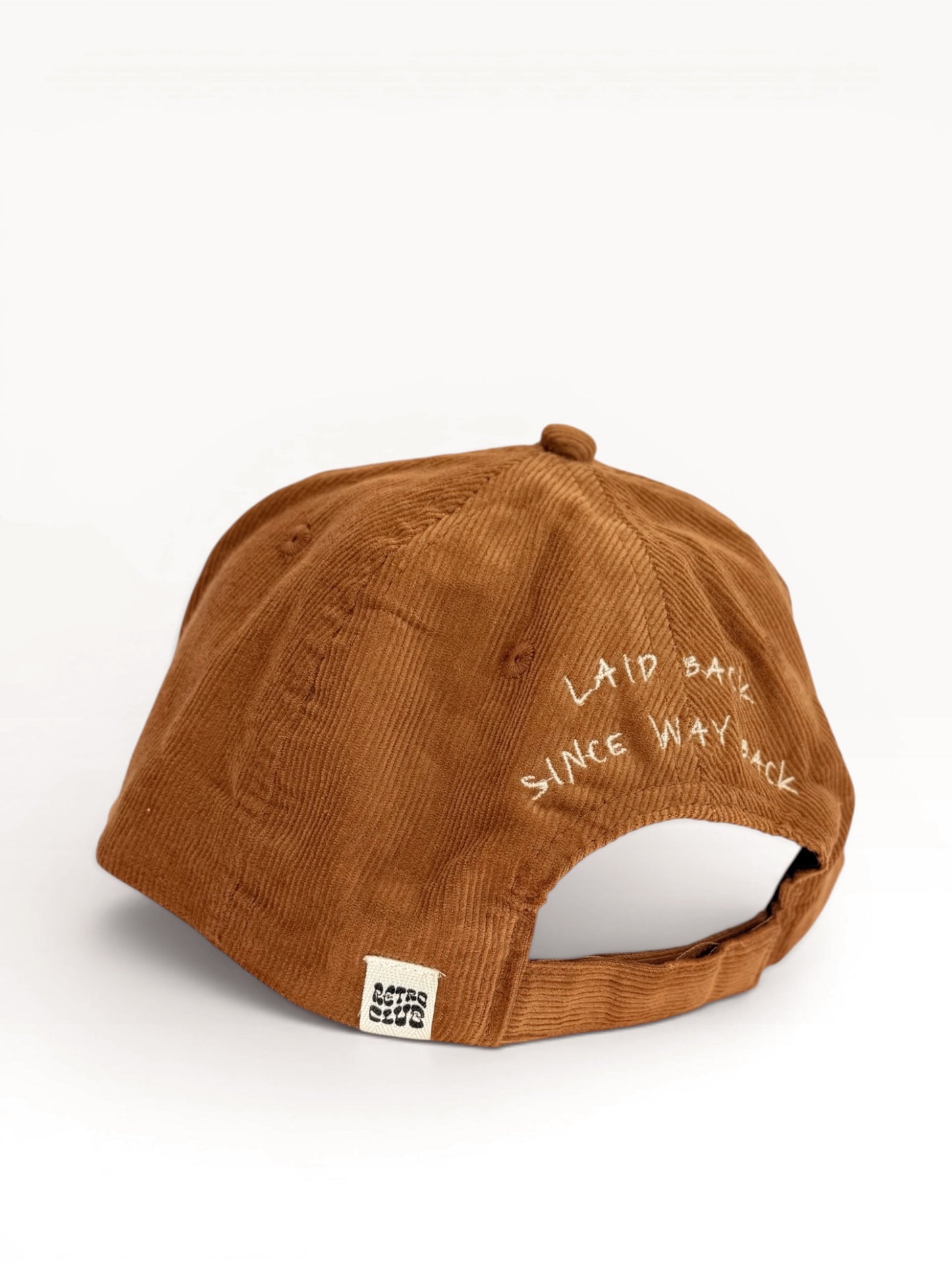 Retro 5 Panel Corduroy Cap - Tan "Laid Back"