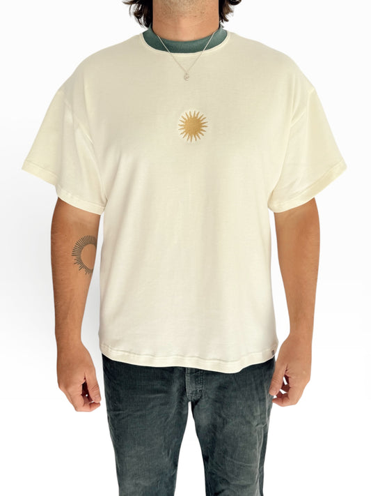 Unisex Sunburst Short Tee (Sage)
