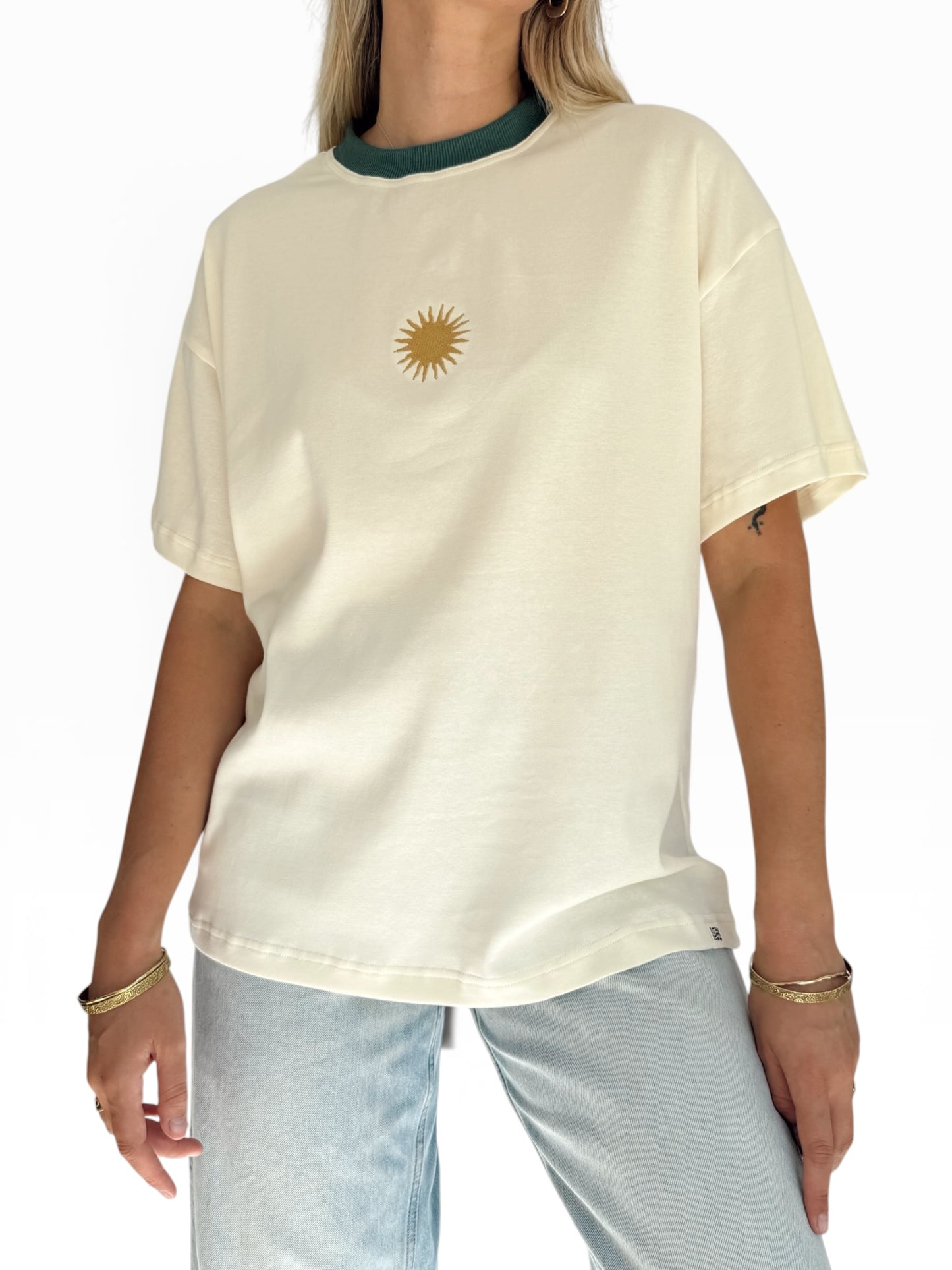 Unisex Sunburst Short Tee (Sage)