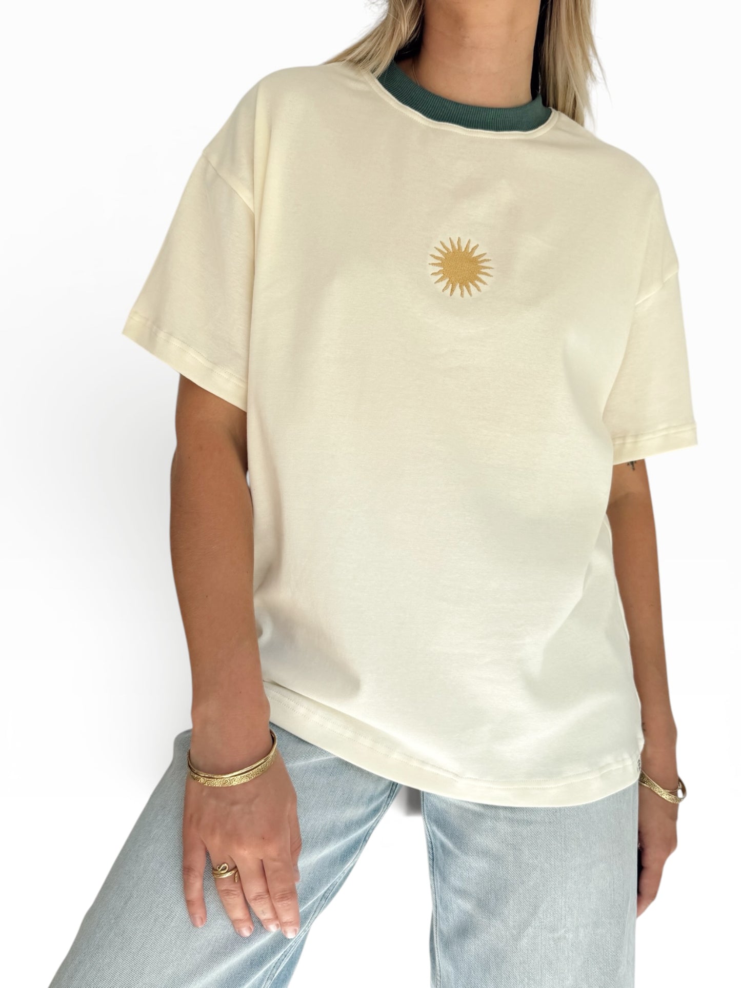 Unisex Sunburst Short Tee (Sage)