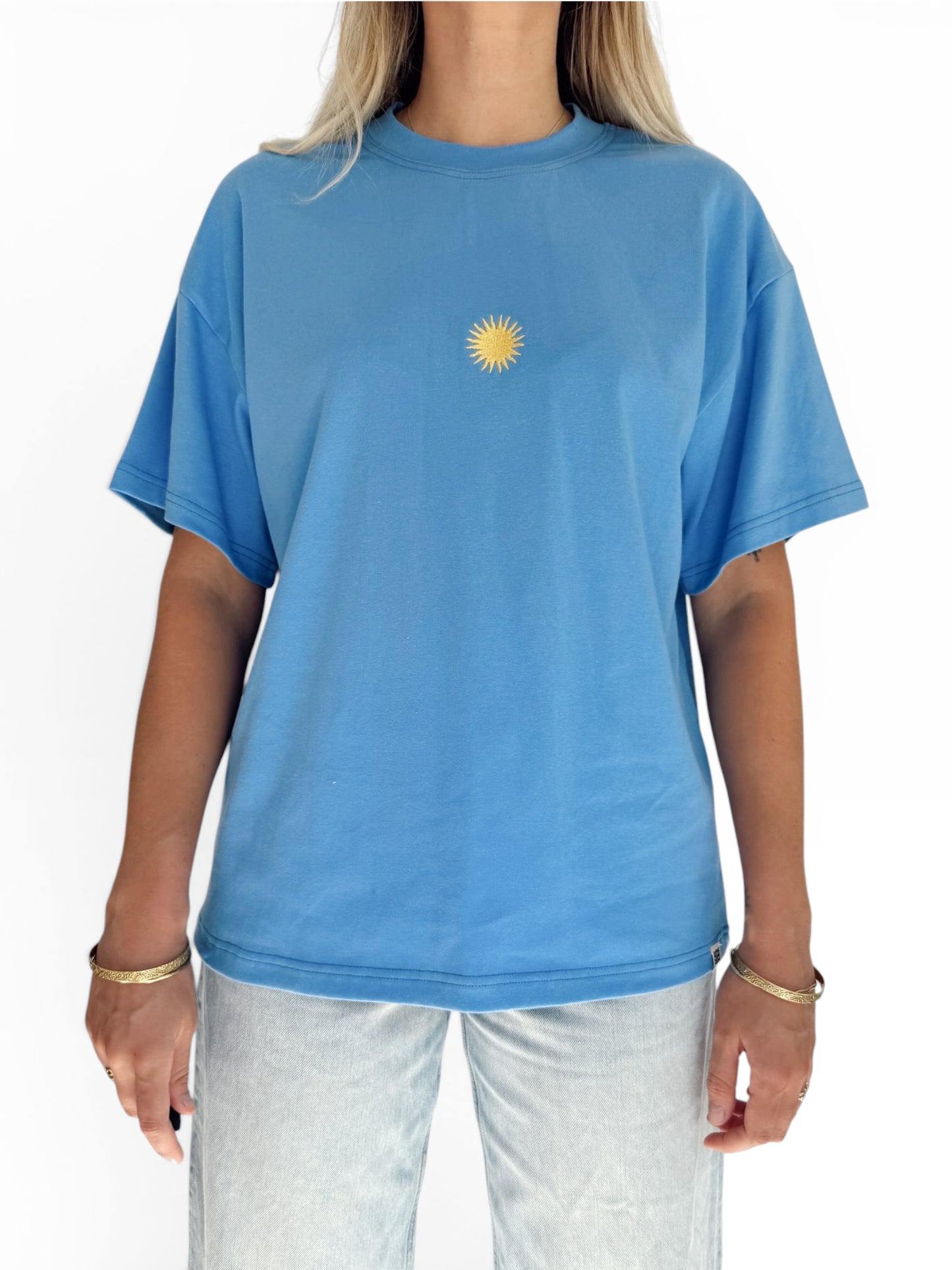 Unisex Sunburst Short Tee (Blue)