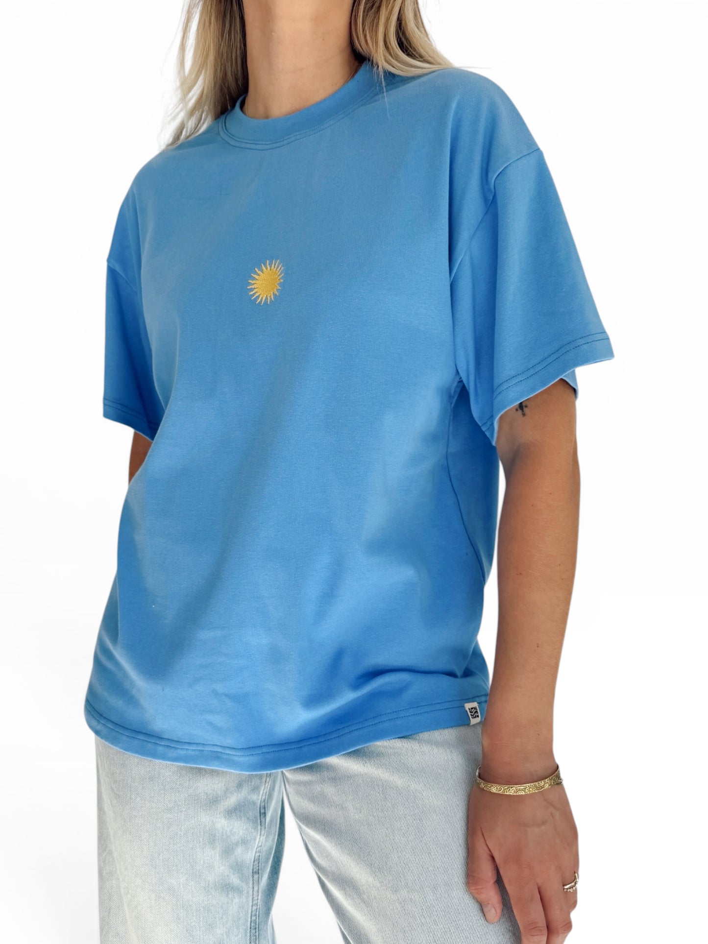 Unisex Sunburst Short Tee (Blue)
