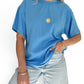 Unisex Sunburst Short Tee (Blue)