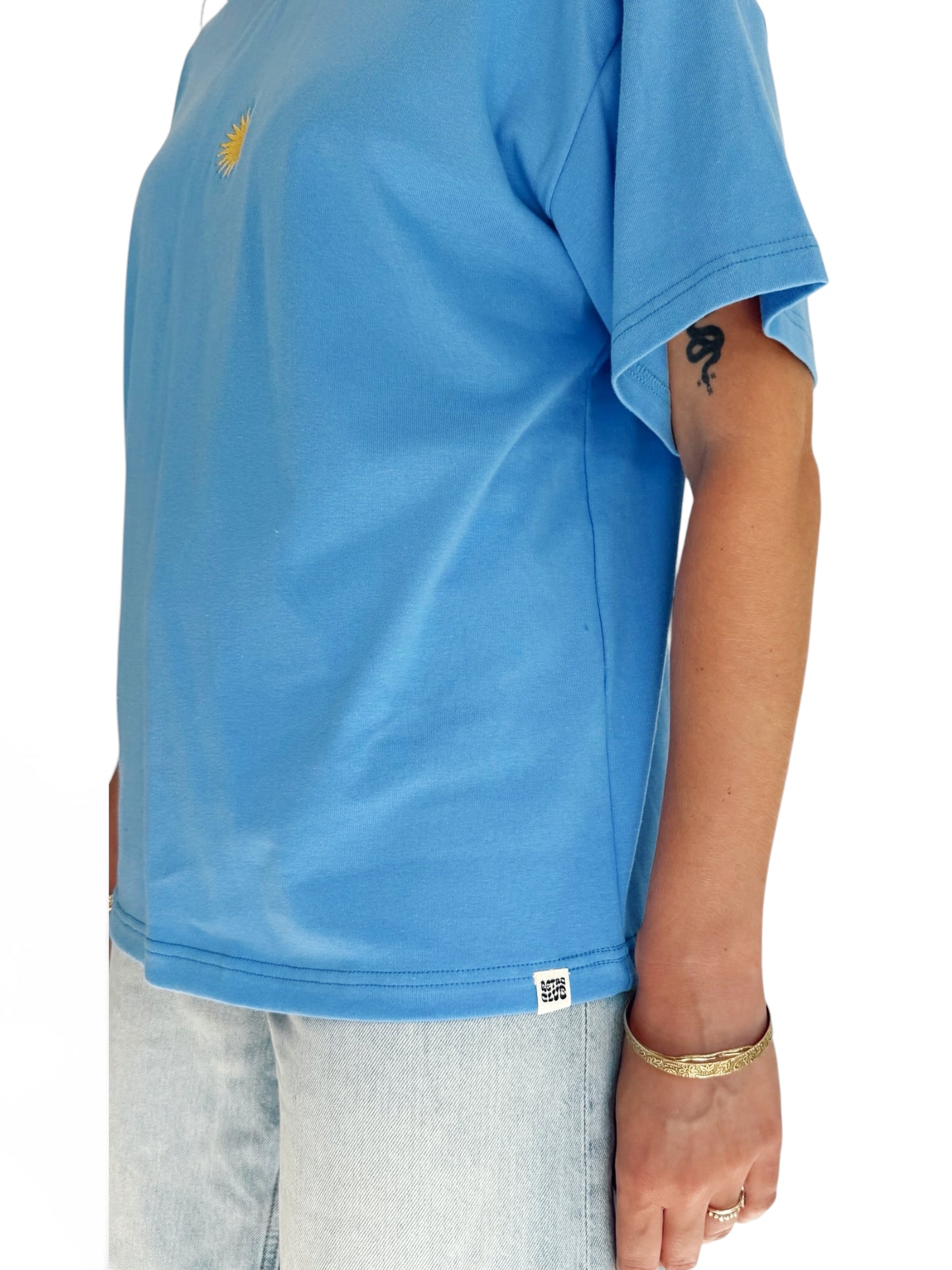 Unisex Sunburst Short Tee (Blue)
