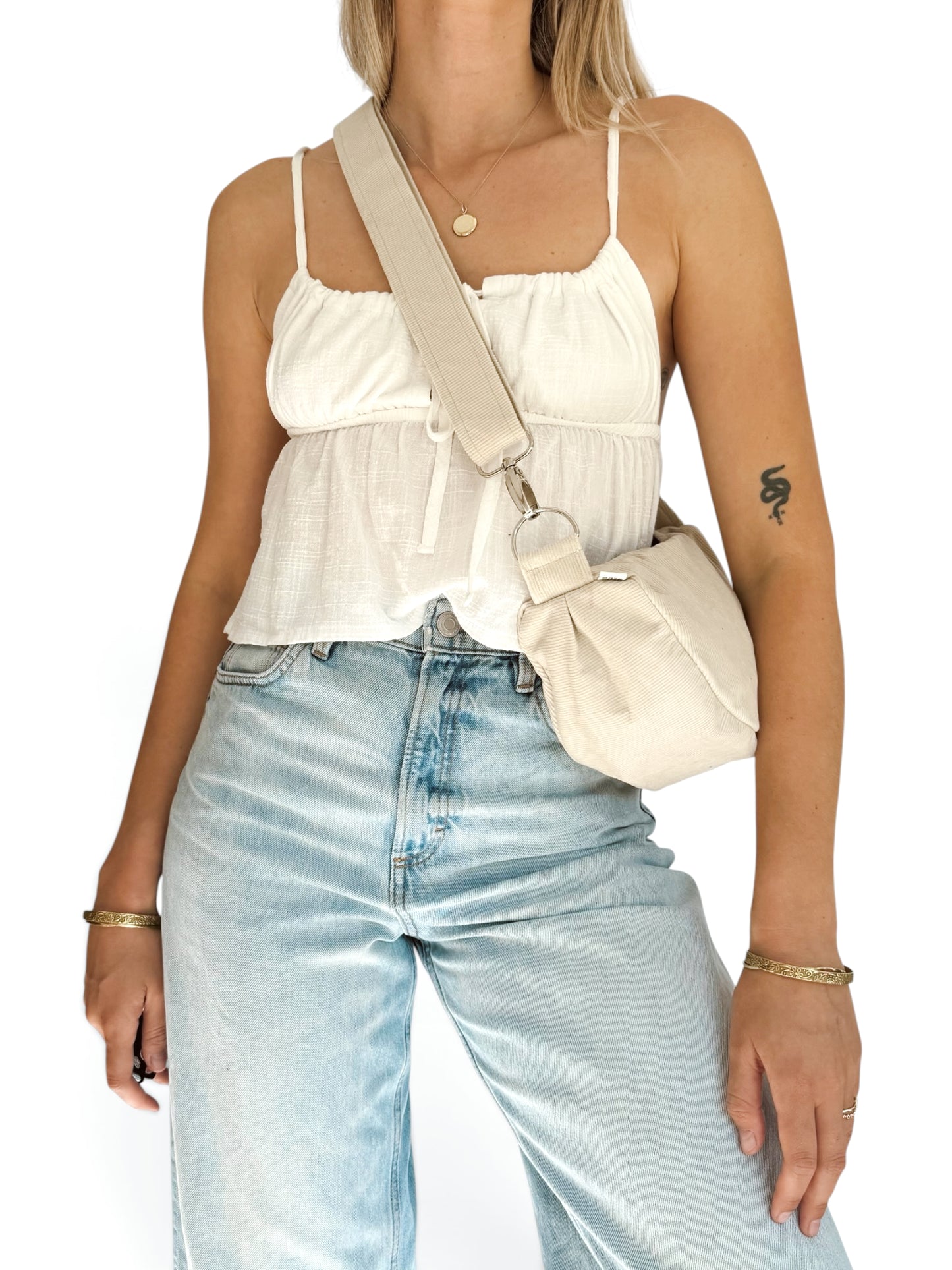 Beach Bum Bag (Ivory Corduroy)