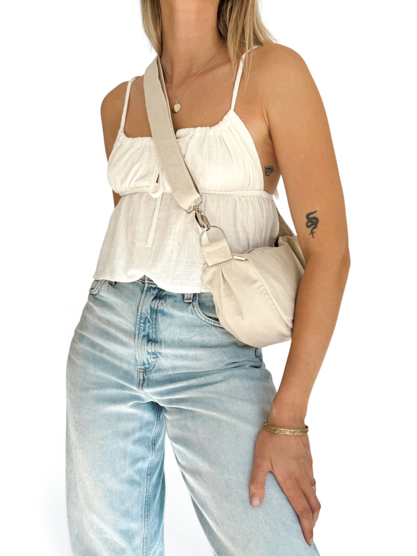 Beach Bum Bag (Ivory Corduroy)